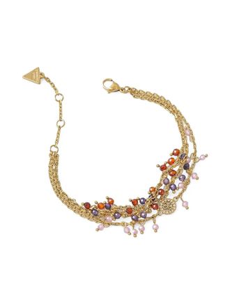 Guess Co Bracciale a catena con perline - Oro