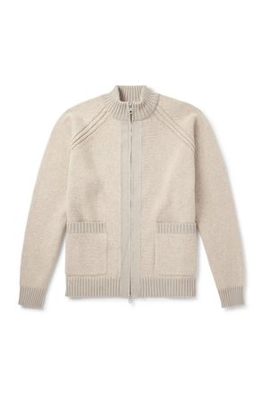 Folk Knitted Zip-Up Cardigan