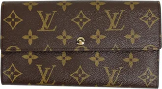 Louis Vuitton Monogram Brown Monogram Long Wallet (Bi-Fold) (Pre-Owned)