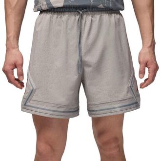 Nike Jordan Mens Dri-FIT Woven Diamond Shorts GEL ASW - Medium Grey/Gym Red Size 3XL
