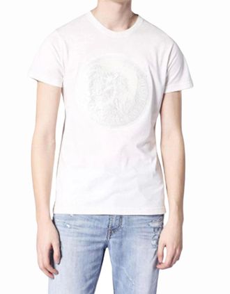 Diesel Mens DIESEL T DIEGO SK Mens T Shirt Cotton Crew Neck Casual Summer Short Sleeve Tee - White - Size: 36