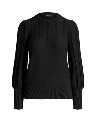 Ralph Lauren PUFF-SLEEVE COTTON SWEATER