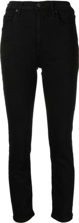 Citizens Of Humanity high-waisted Vintage slim-cut jeans - women - Cotton/Polyester/Spandex/Elastane - 24 - Black