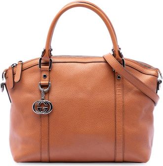 Gucci Pre-owned Gucci Medium Calfskin GG Charm Dome Satchel Ladies T3W42FVDK7RJU15X