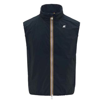 K-Way Jassen, Heren, Blauw, 2Xl, Blauwe Diepte Eenvoudige Warme Jas