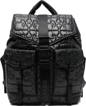 Ganni Quilted Nylon Backpack