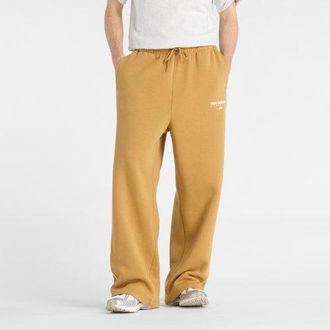 New Balance Hombre Trackside Fleece Pant en Marr&oacute;n/Blanco, Poly Fleece, Talla 2XL