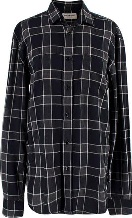 Saint Laurent Chequered Shirt Size 14.5