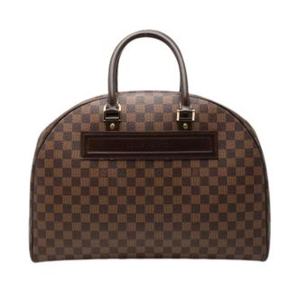 Louis Vuitton Pre-owned Nolita 24 H - Dames - Pre-owned - Bruin - Maat: ONE Size Leer