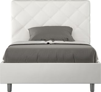 Les Tendances Itamoby - Letto una piazza e mezza rivestito in Similpelle - priya - Dimensione Rete: 120x190 - Tipologia Letto: Con Rete e Contenitore - Colore