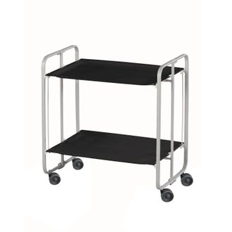 DON HIERRO Don Hierro - Carrito De Te Plegable Gris/negro