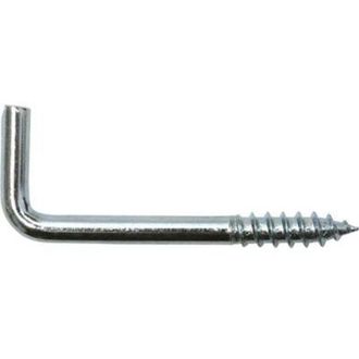 SWG Swg 23914180 - Ganci A Vite Dritti, 3,3 X 40/15, 40 Mm, In Acciaio Zincato, 6 Pezzi