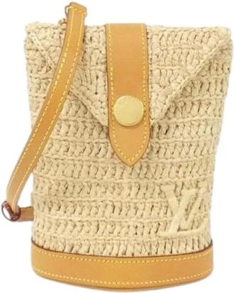 Louis Vuitton Pre-owned Bolso de Hombro Envelope Pochette de Rafia - Pre-owned - Mujer - Beige - ONE SIZE