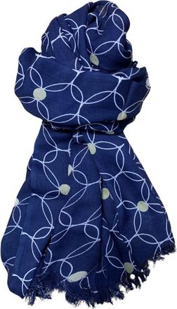 Earth Squared Ladies Floral Scarf (Copenhagen Blue)