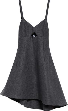 Jil Sander Asymmetric Wool Bustier Dress in Lava Stone at Nordstrom, Size 42