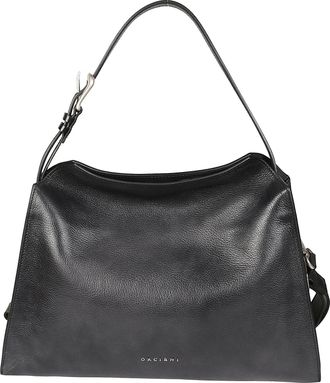 Orciani Trinity Medium Trapezoidal Calfskin Shoulder Bag