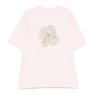 Dr&ocirc;le de Monsieur T-Shirts, male, Pink, Size: XL T-Shirt Slogan Hibiscus