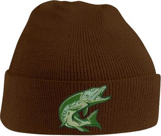 Bang Tidy Clothing Fishing Beanie Hat Knit Cap Beanies Embroidered Pike Fish Hats Gifts for Men