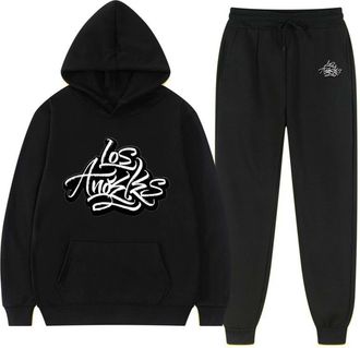 Generic Sportswear Men Clothing, Men S Tracksuits Sets Sports Tracksuit for Hoodie Top Bottoms Joggers Sports Sweatsuit Gym Tshirt + Jogging Bottoms for Work 