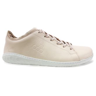 Vivobarefoot Geo Court III Leather Womens Low Top Trainers - UK 7 - US 9 Women - EU 40 - Natural - Size:UK 7