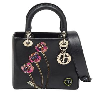 Dior Pre-owned Handbags, female, Black, Size: ONE SIZE Pre-owned Leather Handbag