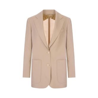 Max Mara Blazers, female, Brown, Size: 2XS Mxmaffari Jacket