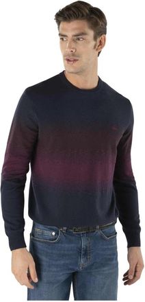 Harmont & Blaine Truien Hri 462030788 - Heren - Ronde hals truien - Blauw - S - Truien & Vesten