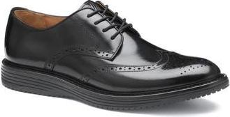 Johnston & Murphy Upton Wingtip Derby in Black/Black Full Grain at Nordstrom Rack, Size 10.5