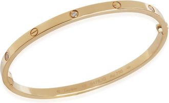Cartier Pre-Owned Cartier Yellow Gold Diamond Small Model Love Bracelet