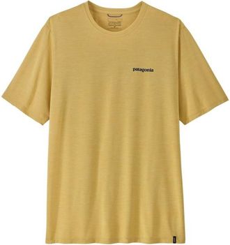 Patagonia Cap Cool Daily Shirt Boardshort Logo Funktionsshirt f&uuml;r Herren | beige