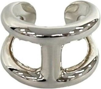 Herm&egrave;s Silver Silver 925 Band Ring (Pre-Owned)