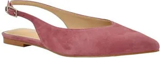 Guess Dorazio Slingback Pointed Toe Suede Flat in Pink at Nordstrom, Size 6.5