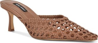 Nine West Camenlaw Woven Mule in Light Brown at Nordstrom, Size 7.5