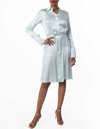 Bally Long-Sleeved Silk Shirt Dress