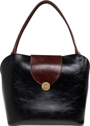 Versace Black Vivian Large Shoulder Bag