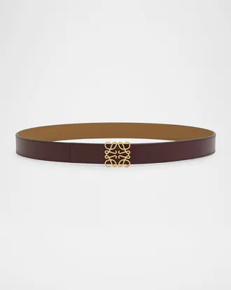 Loewe Anagram Reversible Leather Belt