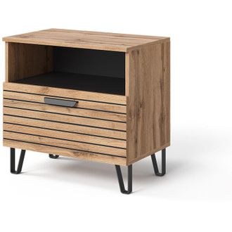 Vicco Mesilla De Noche Amber, Roble Wotan, 60 X 58 Cm, Vicco