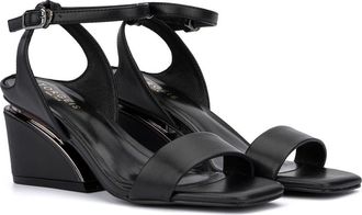 Torgeis Candida Ankle Strap Block Heel Sandal in Black at Nordstrom Rack, Size 7.5