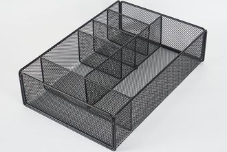 OEM Bandeja Organizadora Para Cajones De Oficina, Ideal Para Organizar El Escritorio - Malla Met&aacute;lica - Accesorios Y Suministros De Oficina (negro)