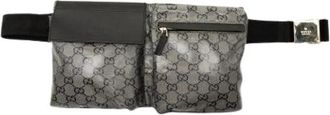 Gucci Pre-owned GG Crystal Belt Bag - Dames - Vintage Heuptassen - Grijs - ONE Size - Vintage