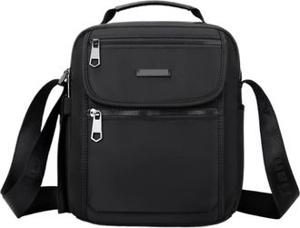 Generic Compatible For Mens Waterproof Single oulder Crossbody Bag(Black)