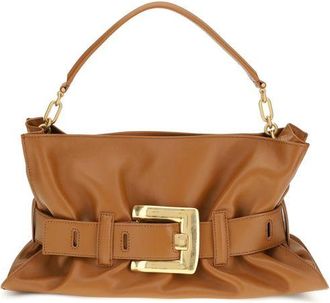 Balmain Brown Calf Leather Bos Taurus Shoulder Womens Bag