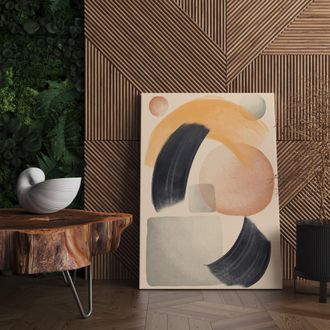 Dmora Cuadro Nekarafa, Estructura De Tela, Madera Nobilitada, 50x70h Cm Multicolor