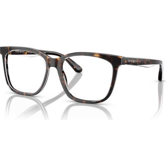 Emporio Armani 53mm Rectangle optical glasses in Tortoise at Nordstrom