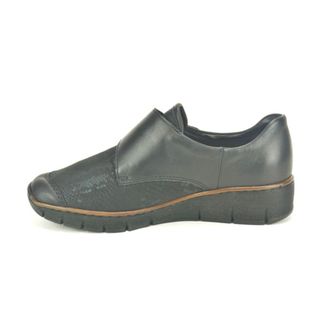 Rieker Schoenen, Dames, Zwart, 37 EU, Stretch Velcro DZ