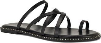Nine West Digen Toe Loop Sandal in Black at Nordstrom, Size 7.5