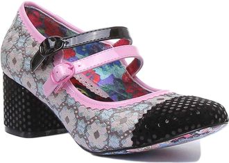 Irregular Choice Mini MOD Pumps Women Black/Rose Pumps Black Size: 4 UK