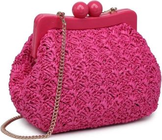 Urban Expression Womens Naomi Clutch And Crossbody Bag In Hot Pink