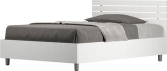 ITYhome Ityhome - Letto una piazza e mezza - ankel - Tipologia Testata: Testata Dritta - Colore: Bianco Frassino - Dimensione Rete: 120x190 - Tipologia
