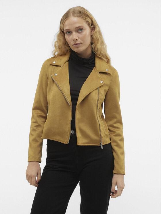 Lederjacke Damen Vero Moda Wildlederjacke GrÃ¼n Vero Moda